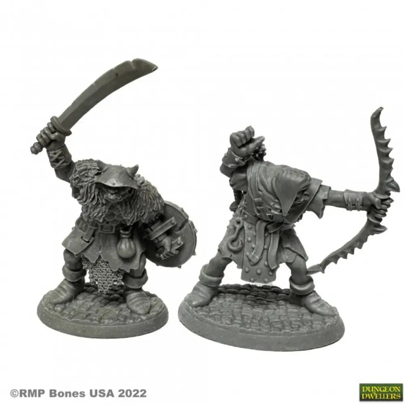 Reaper Dungeon Dwellers: Bones USA Orc of the Ragged Wound Warriors (2)