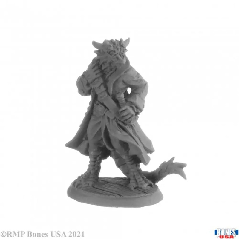 Reaper Legends: Bones USA Captain Blackscale, Dragonfolk Pirate