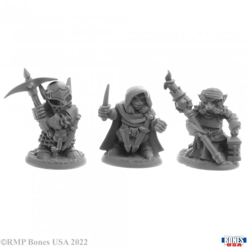 Reaper Legends: Bones USA Deep Gnome Warriors (3)