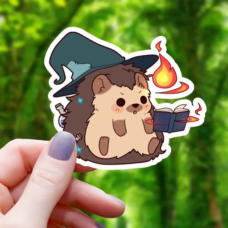 Wizard Hedgehog Sticker