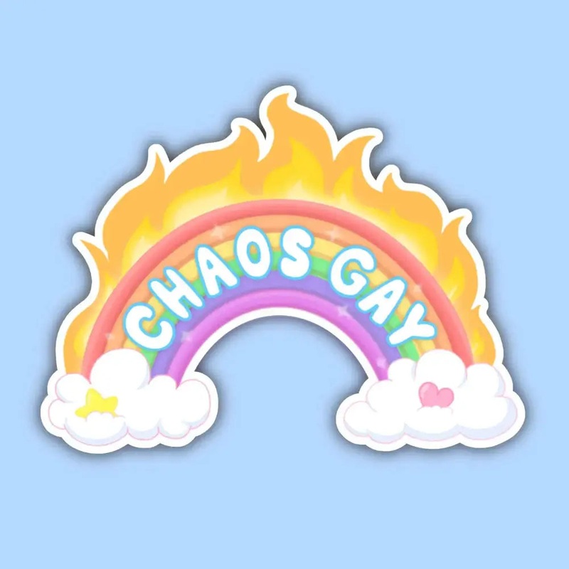 Chaos Gay Sticker