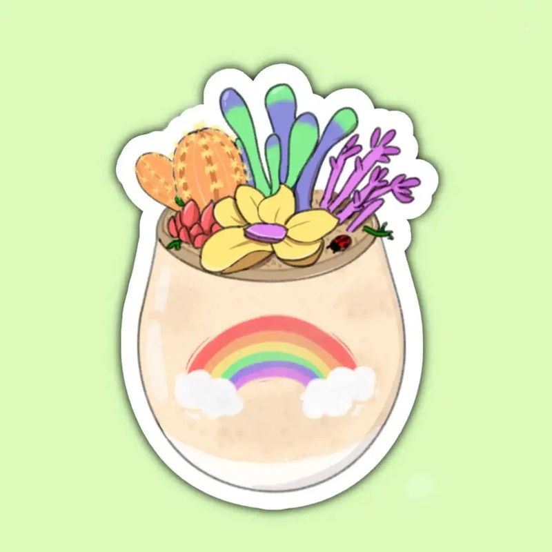 Pride Succulent Stickers