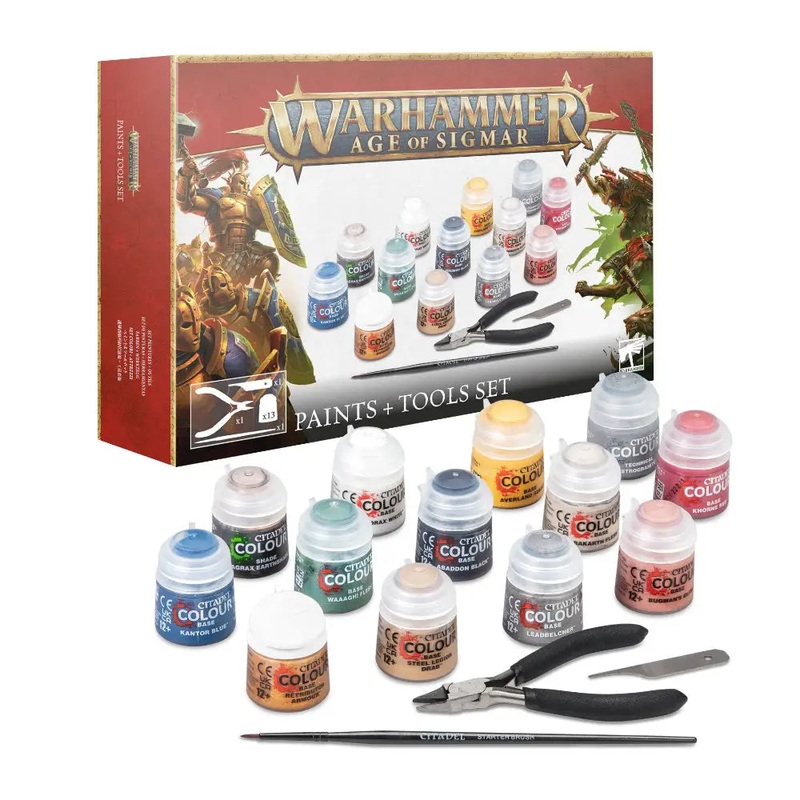 Warhammer Age of Sigmar Paints and Tools Set