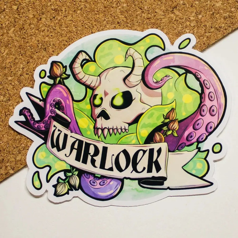 Warlock Class Sticker