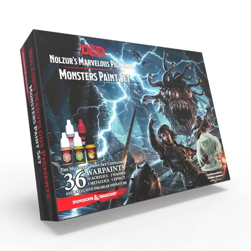Dungeons and Dragons Nolzur's Marvelous Pigments Monster Paint Set