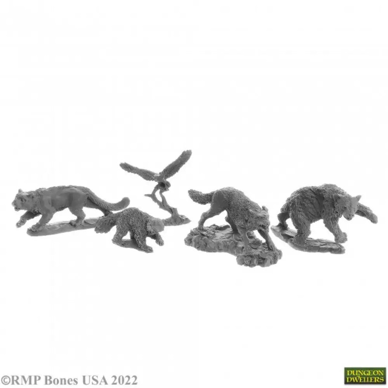 Reaper Dungeon Dwellers: Bones USA Animal Companions (5)