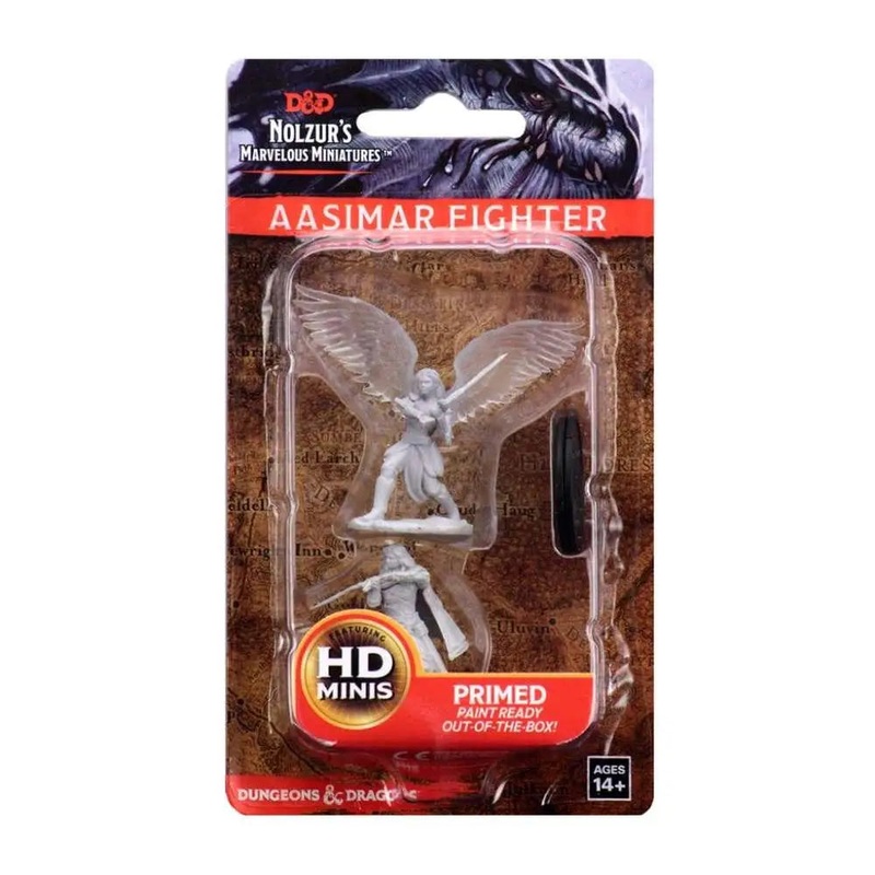 WizKids Unpainted Aasimar Female Fighter (2)