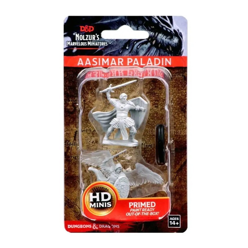 WizKids Unpainted Aasimar Male Paladin (2)