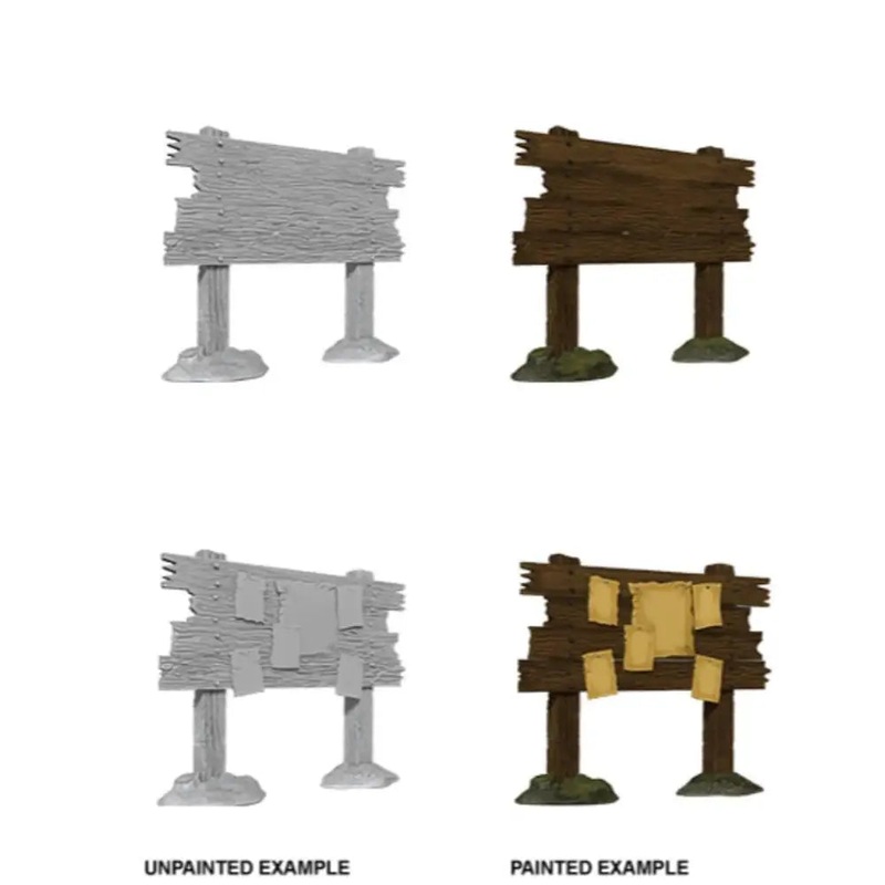 WizKids Unpainted Bounty Boards (2)