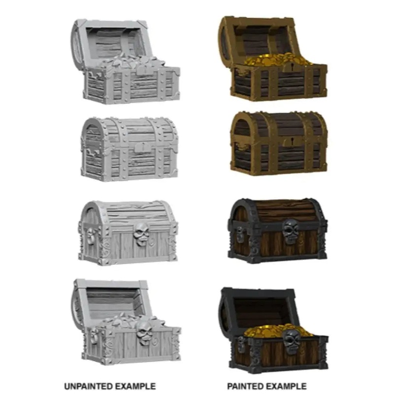 WizKids Unpainted Chests (4)