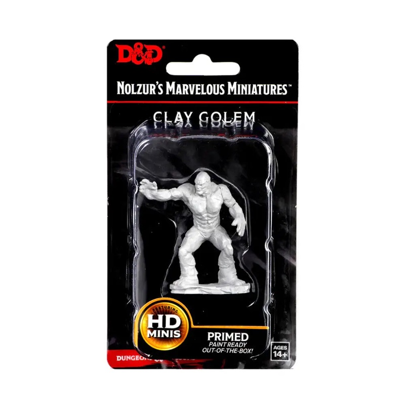 WizKids Unpainted Clay Golem