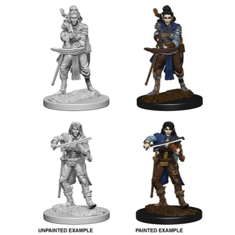 WizKids Unpainted Elf Female Bard (2)