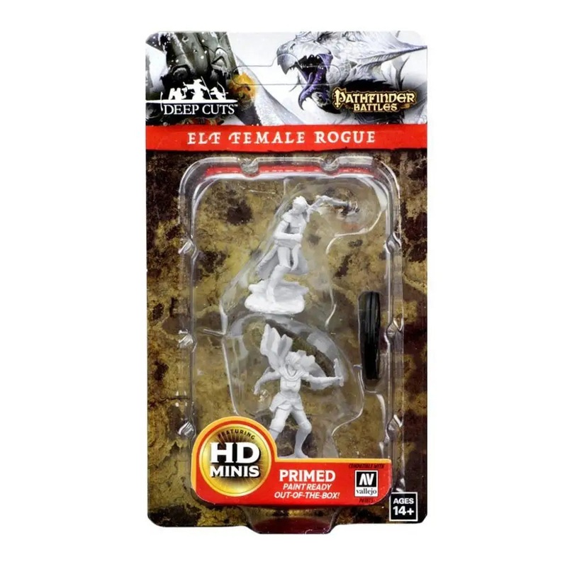 WizKids Unpainted Elf Female Rogue (2)