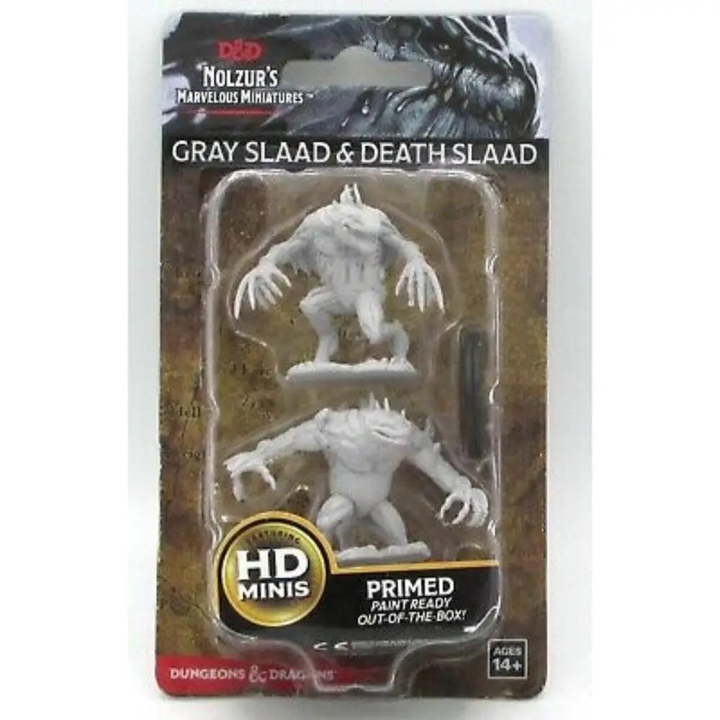 WizKids Unpainted Grey Slaad and Death Slaad (2)