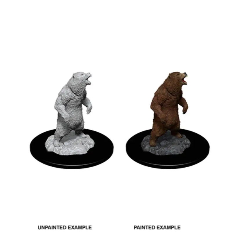 WizKids Unpainted Grizzly Bear