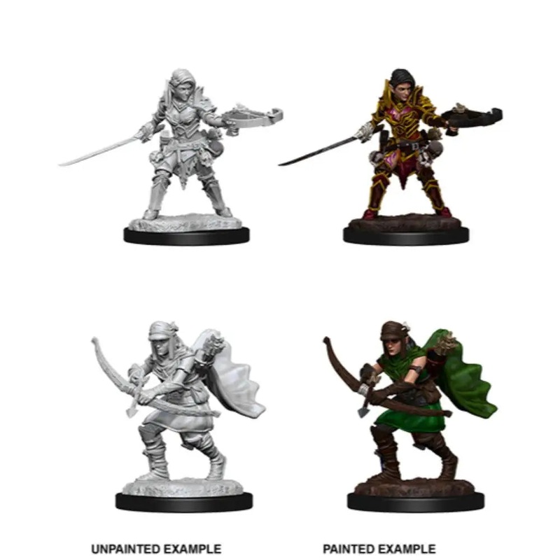WizKids Unpainted Half-Elf Female Ranger (2)