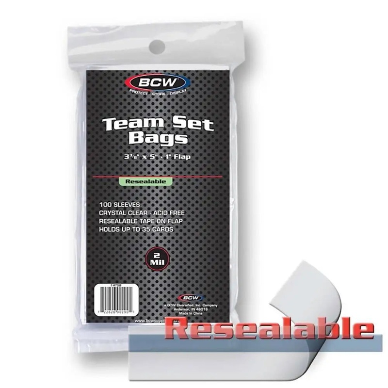 BCW Resealable Team Bags