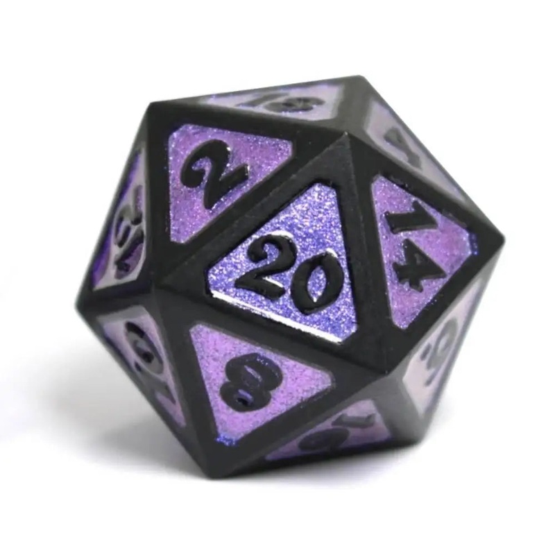 Dreamscape Nightshade Metal Polyhedral (D&D) Dice Set