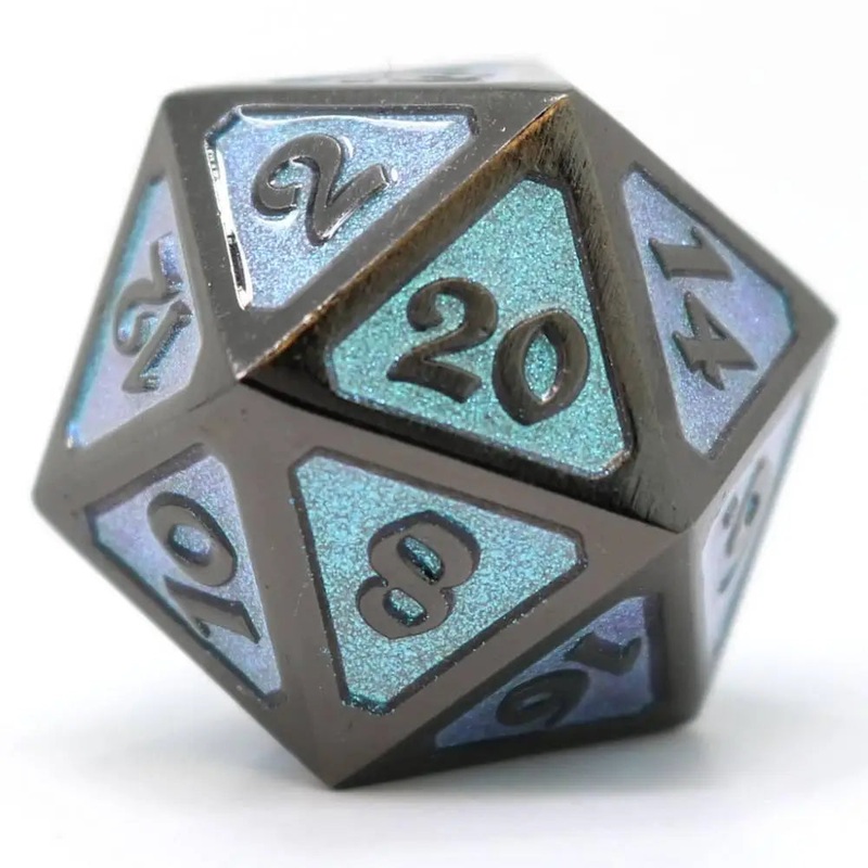Dreamscape Winter's Embrace Metal Polyhedral (D&D) Dice Set