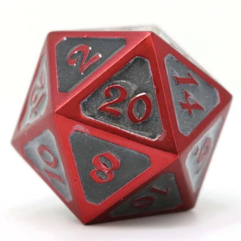 Infernal Succubus Metal Polyhedral (D&D) Dice Set