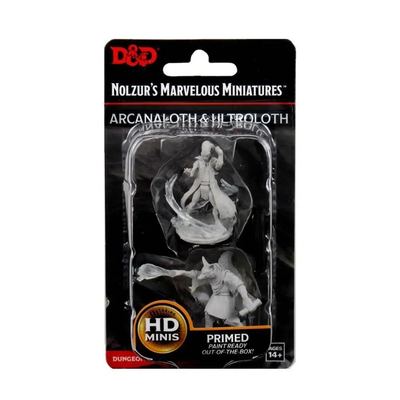 WizKids Unpainted Arcanaloth and Ultroloth (2)