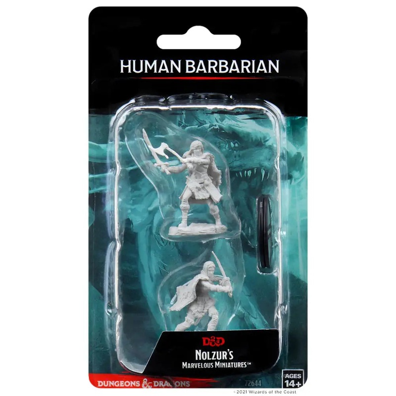WizKids Unpainted Human Female Barbarian (2)