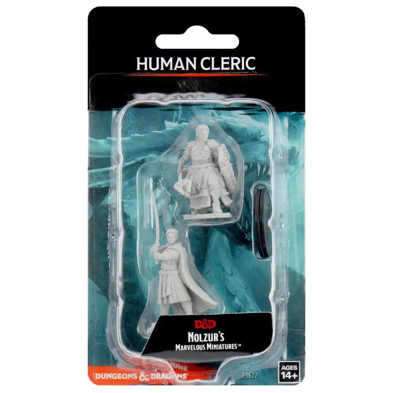 WizKids Unpainted Human Male Cleric (2)