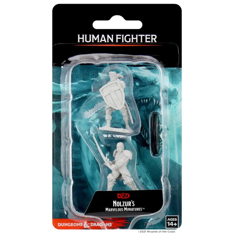 WizKids Unpainted Human Male Fighter (2)
