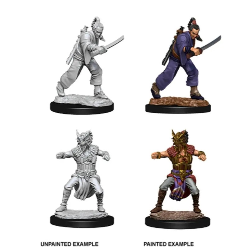 WizKids Unpainted Human Male Monk (2)