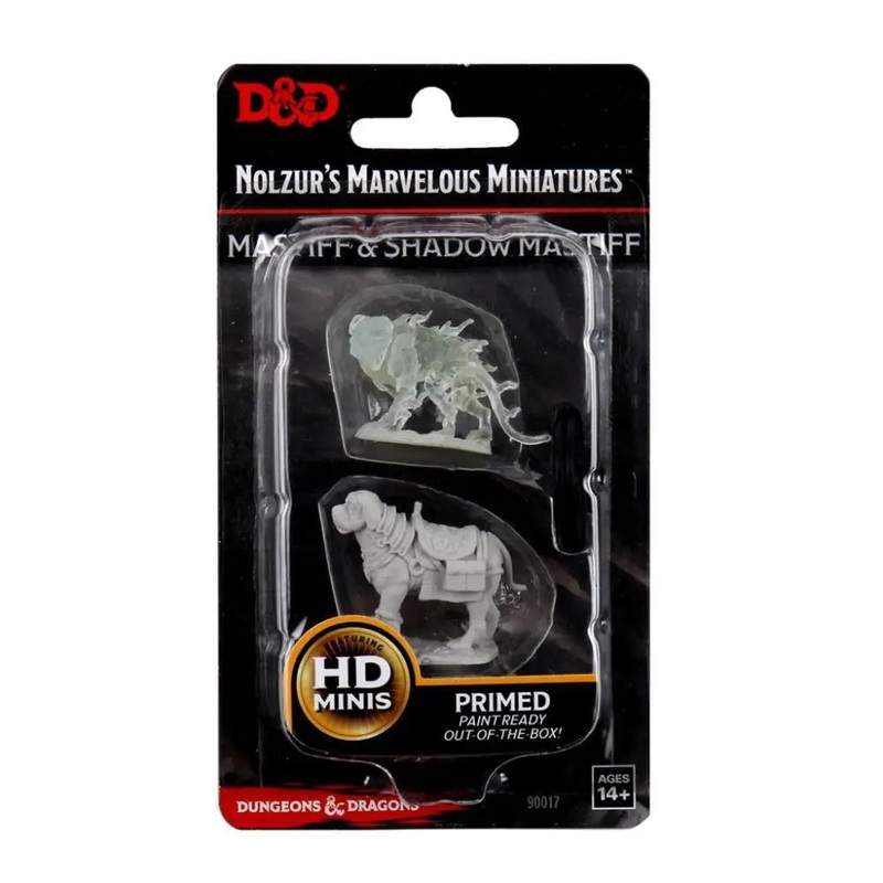 WizKids Unpainted Mastif and Shadow Mastif (2)