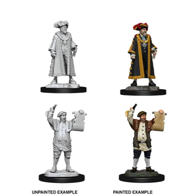 WizKids Unpainted Mayor and Town Crier (2)