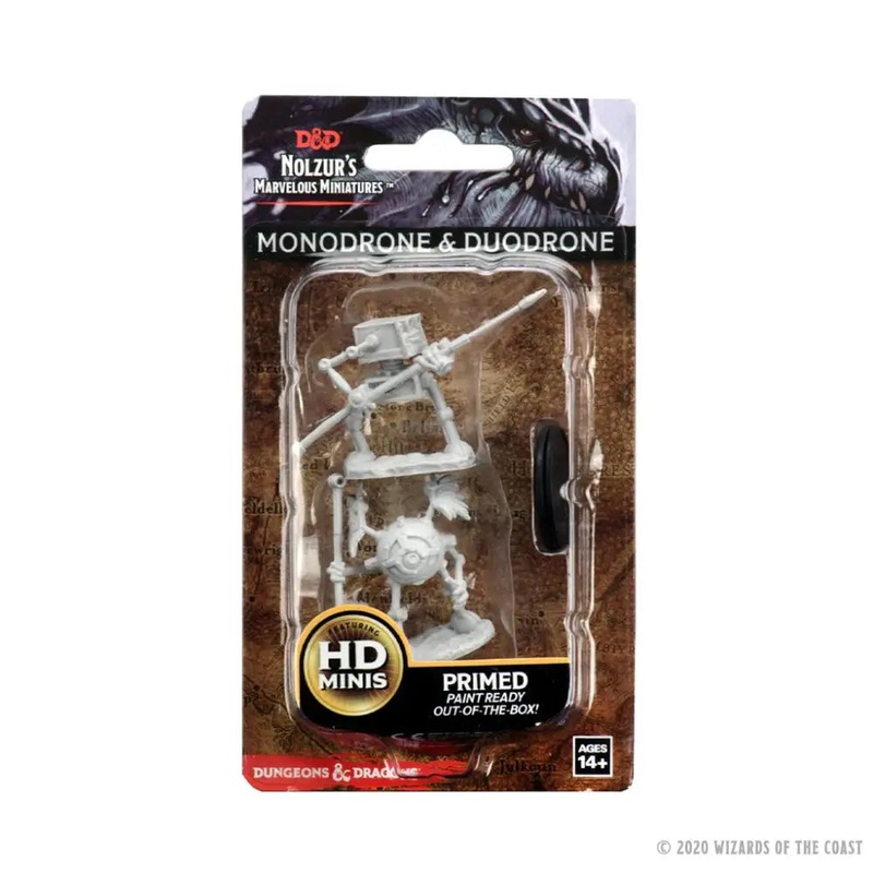WizKids Unpainted Monodrone and Duodrone (2)
