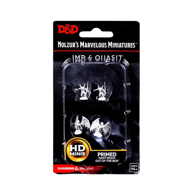 WizKids Unpainted Quasit and Imp (4)