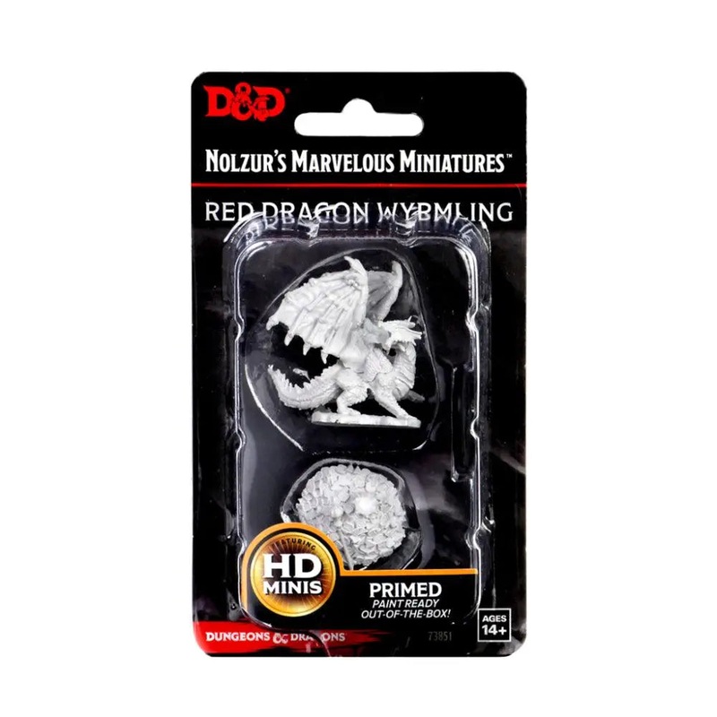 WizKids Unpainted Red Dragon Wyrmling (2)
