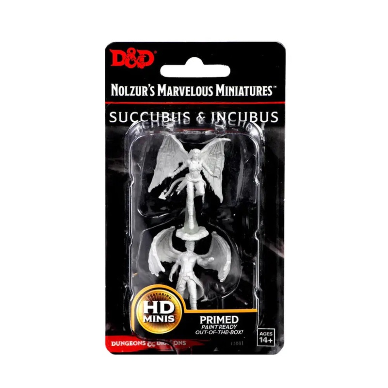 WizKids Unpainted Succubus and Incubus (2)
