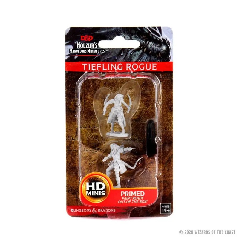 WizKids Unpainted Tiefling Female Rogue (2)