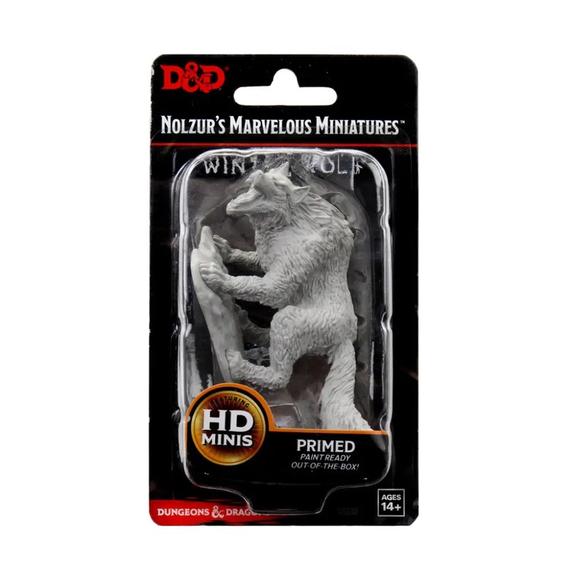 WizKids Unpainted Winter Wolf