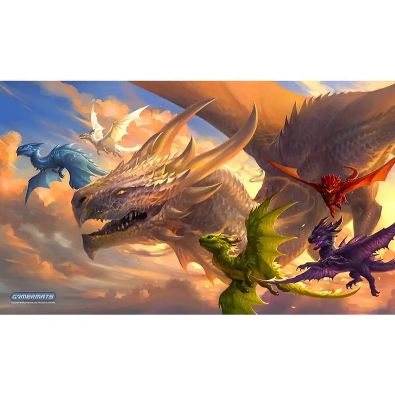 Baby Dragons in Flight by Sandara Playmat