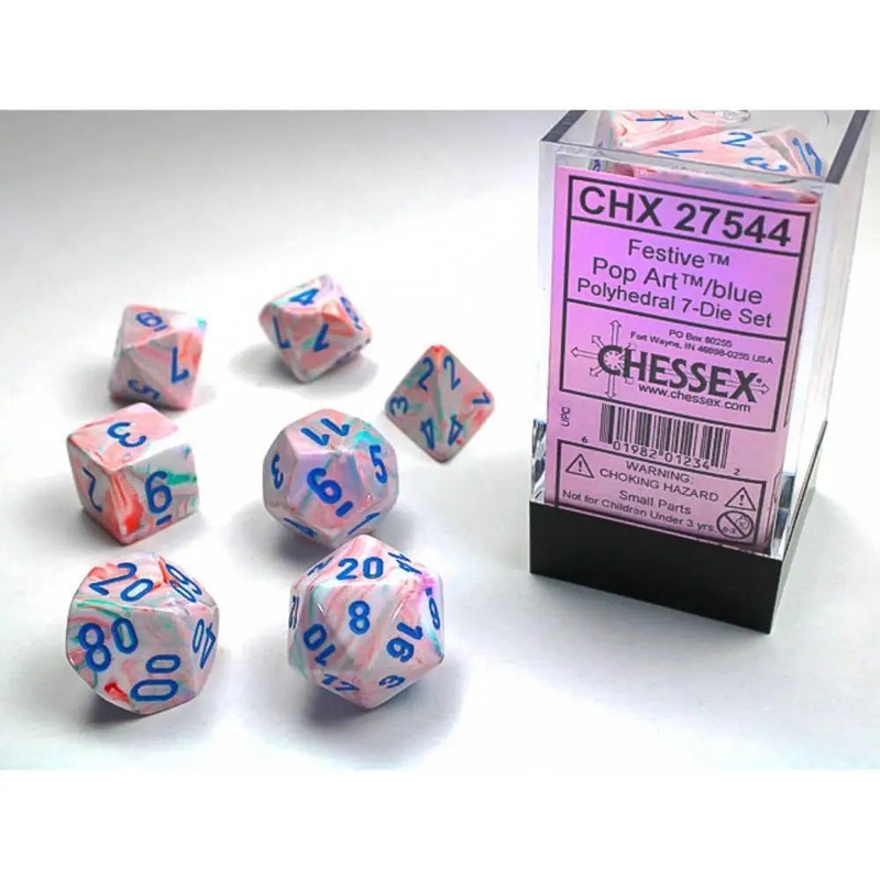 Chessex Festive Pop Art/Blue