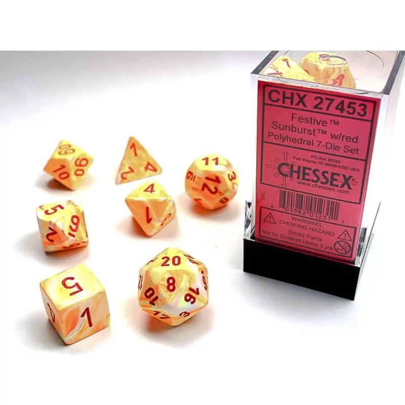 Chessex Festive Sunburst/Red