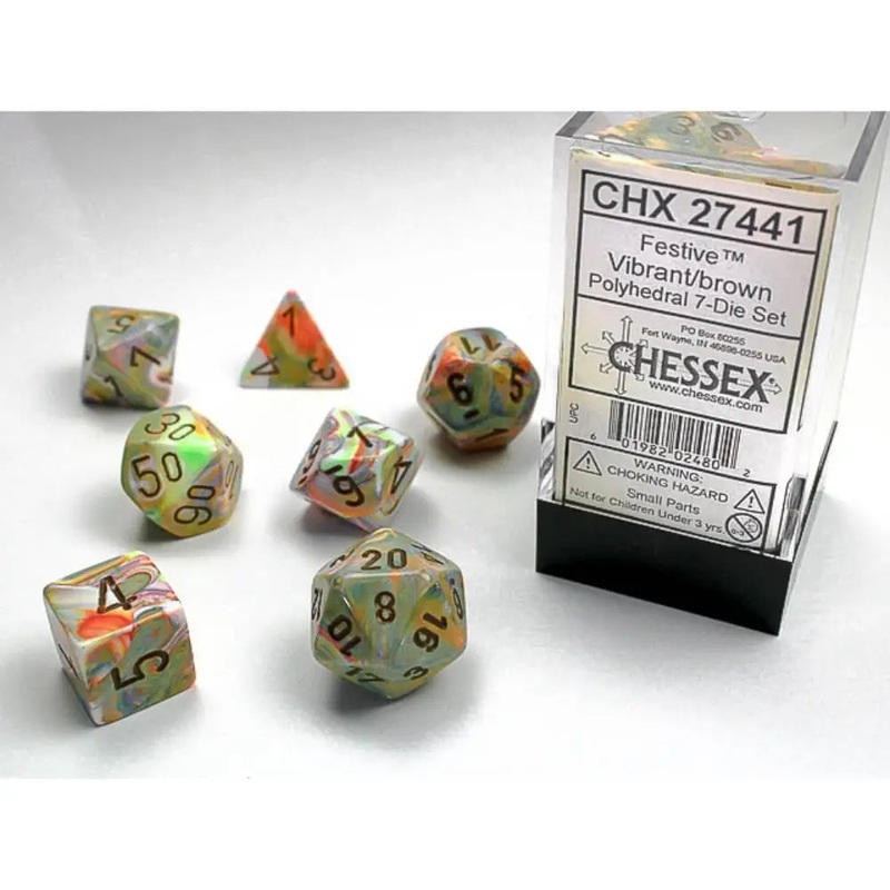 Chessex Festive Vibrant w/Brown