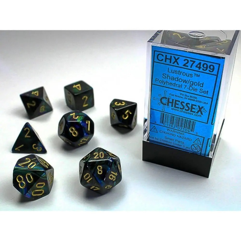 Chessex Lustrous Shadow w/Gold