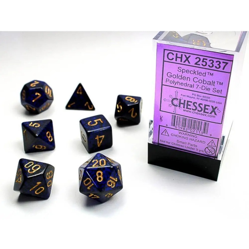 Chessex Speckled Golden Cobalt