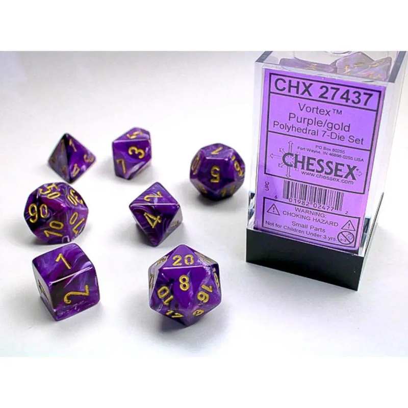 Chessex Vortex Purple w/Gold