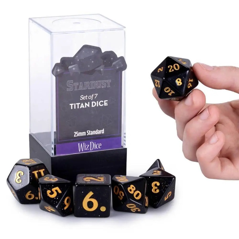 WizDice Titan Dice Stardust Polyhedral (D&D) Dice Set (7)