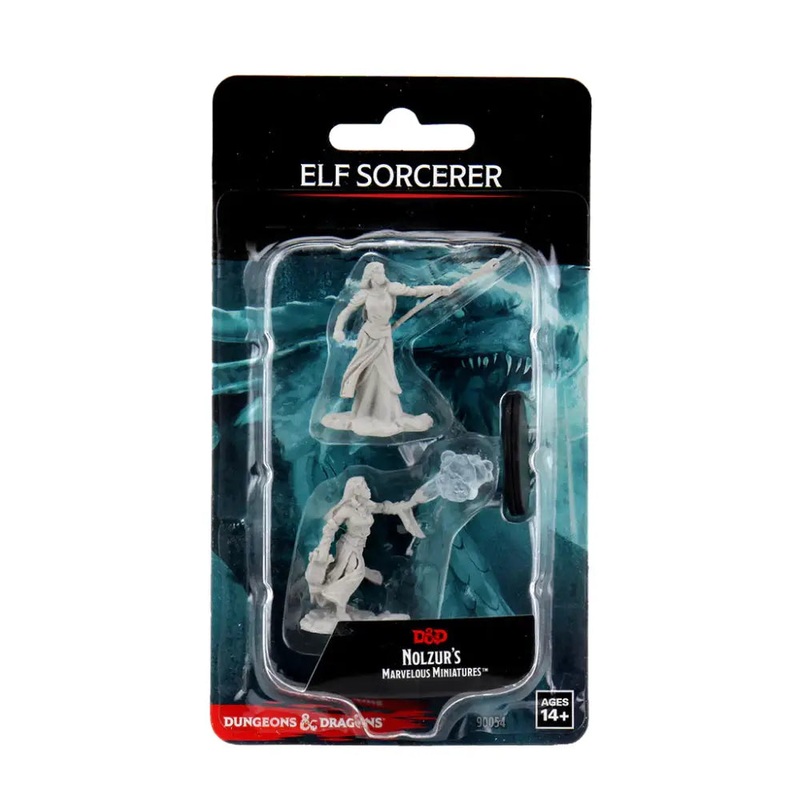 WizKids Unpainted Elf Female Sorcerer (2)