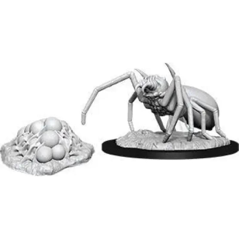 WizKids Unpainted Giant Spider and Egg Clutch (2)