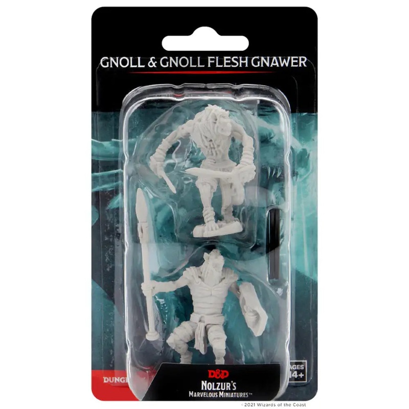 WizKids Unpainted Gnoll and Gnoll Flesh Gnawer (2)