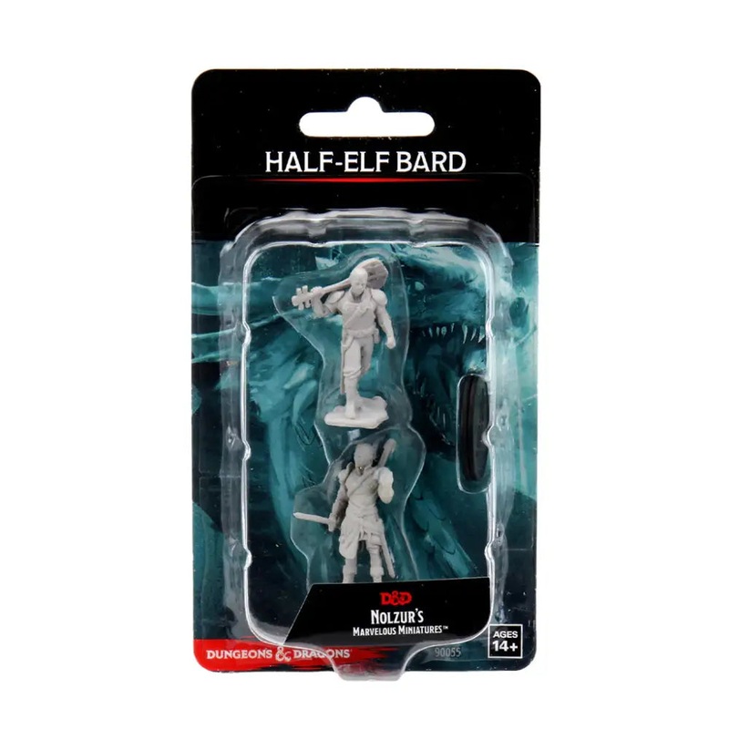 WizKids Unpainted Half-Elf Male Bard (2)