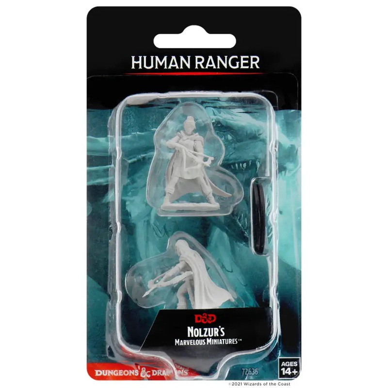 WizKids Unpainted Human Female Ranger (2)